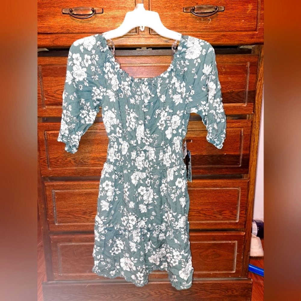 Green Floral Dress